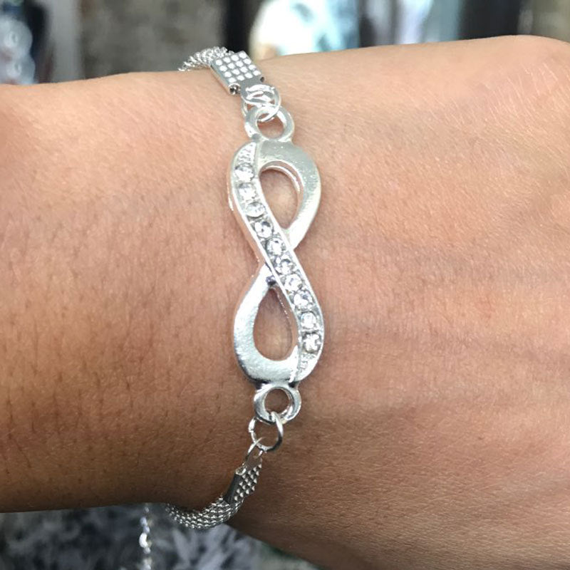 Infinity diamond bracelet