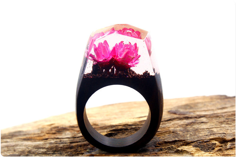 Resin wood ring