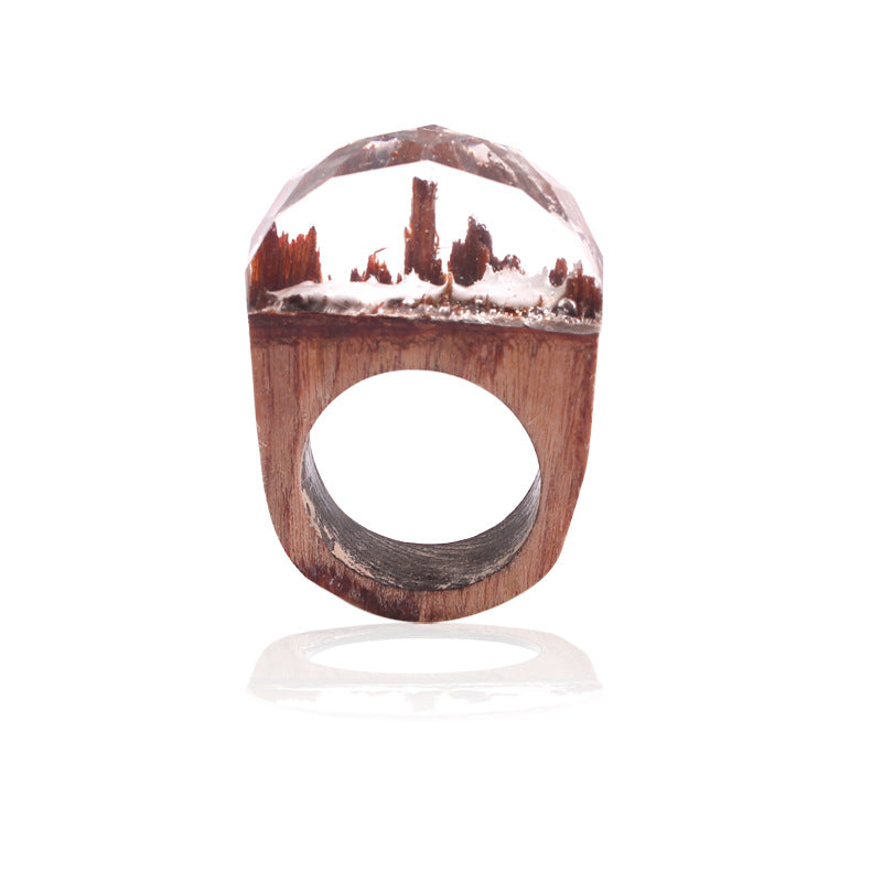 Wood ring characteristic ring resin ring