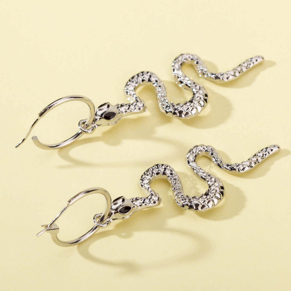 Women's Vintage Personality Snake Element Earrings