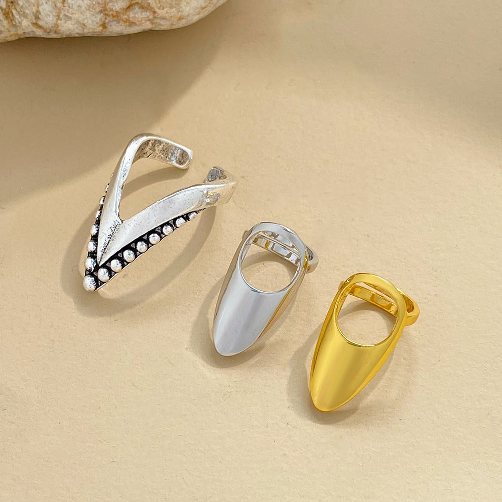 Women's Temperament Ring Nail Set