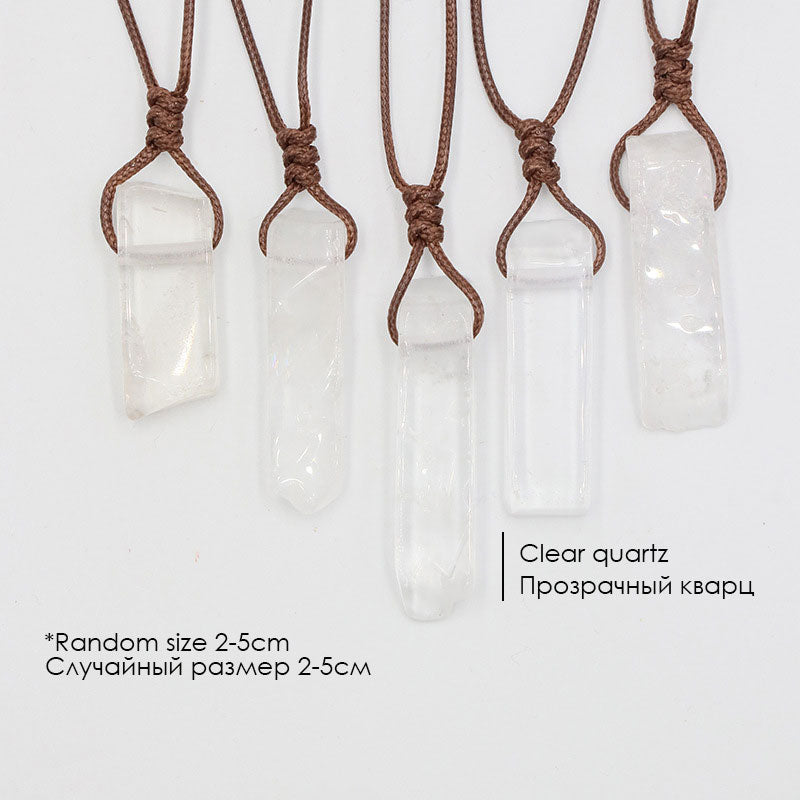 Crystal Onyx Irregular Flat Long Braided Necklace