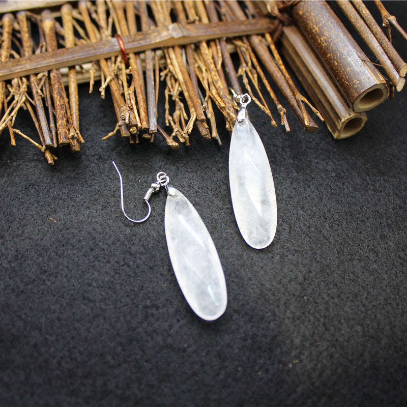 Drop Earrings Volcanic Stone Ear Hooks