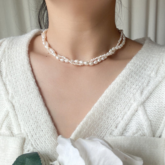 Women's Korean High-end Natural Pearl Necklace