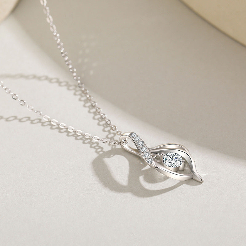 Classic Pendant Necklace Female Simulation Diamond