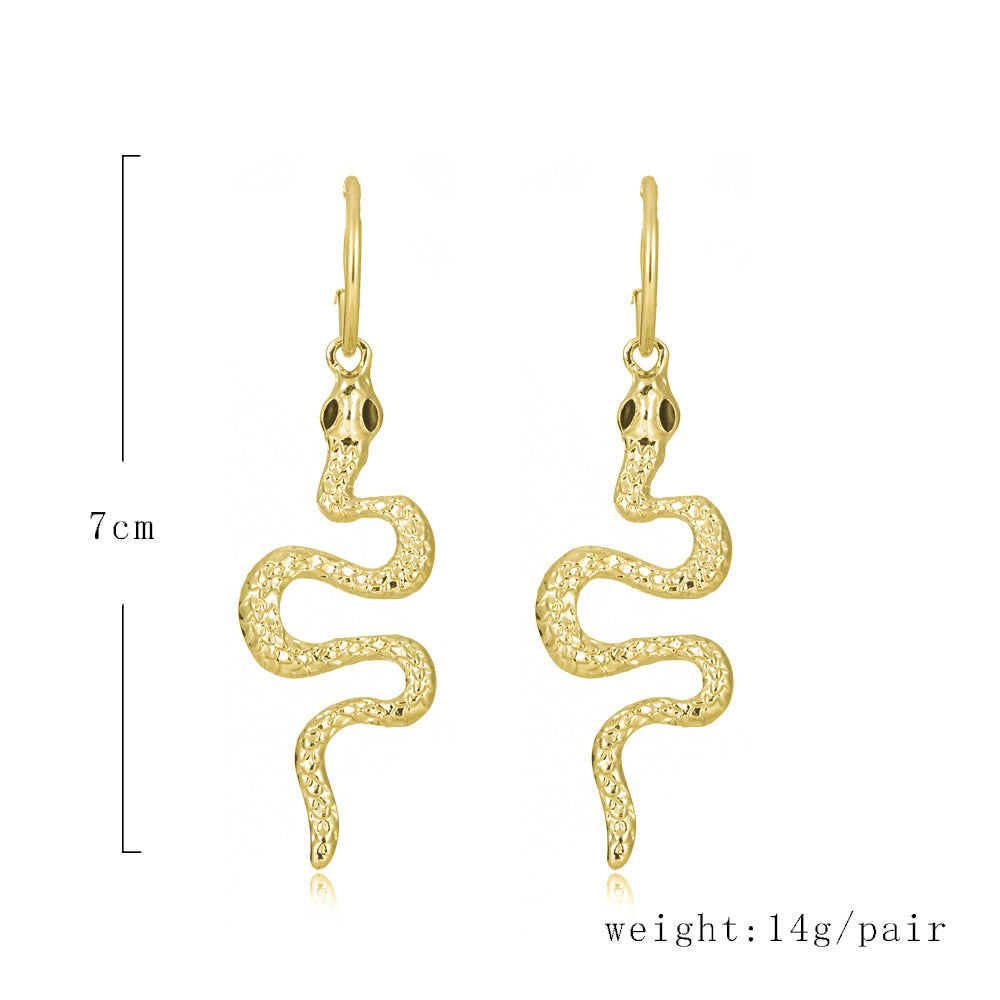 Women's Vintage Personality Snake Element Earrings