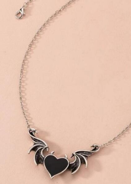 Demon Wing Necklace Gothic Vintage