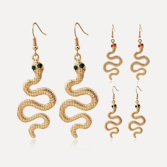 Personality Exaggerated Snake Earrings Fashion Snake Earrings