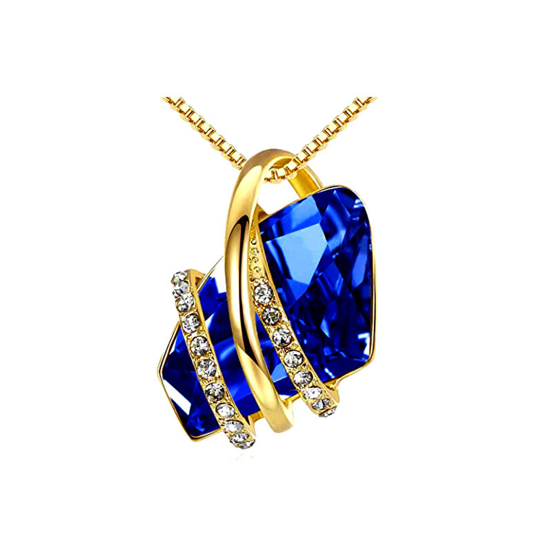 New Style Crystal Necklace European And American Explosive Fashion Pendant