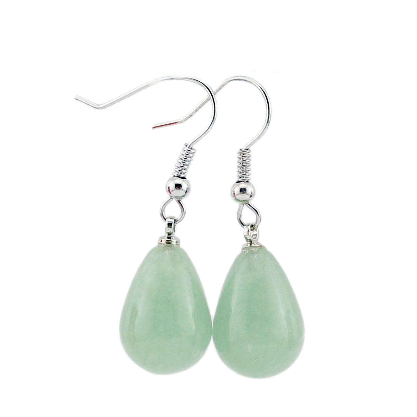 Creative Drop-shaped Gem Crystal Rough Stone Earrings