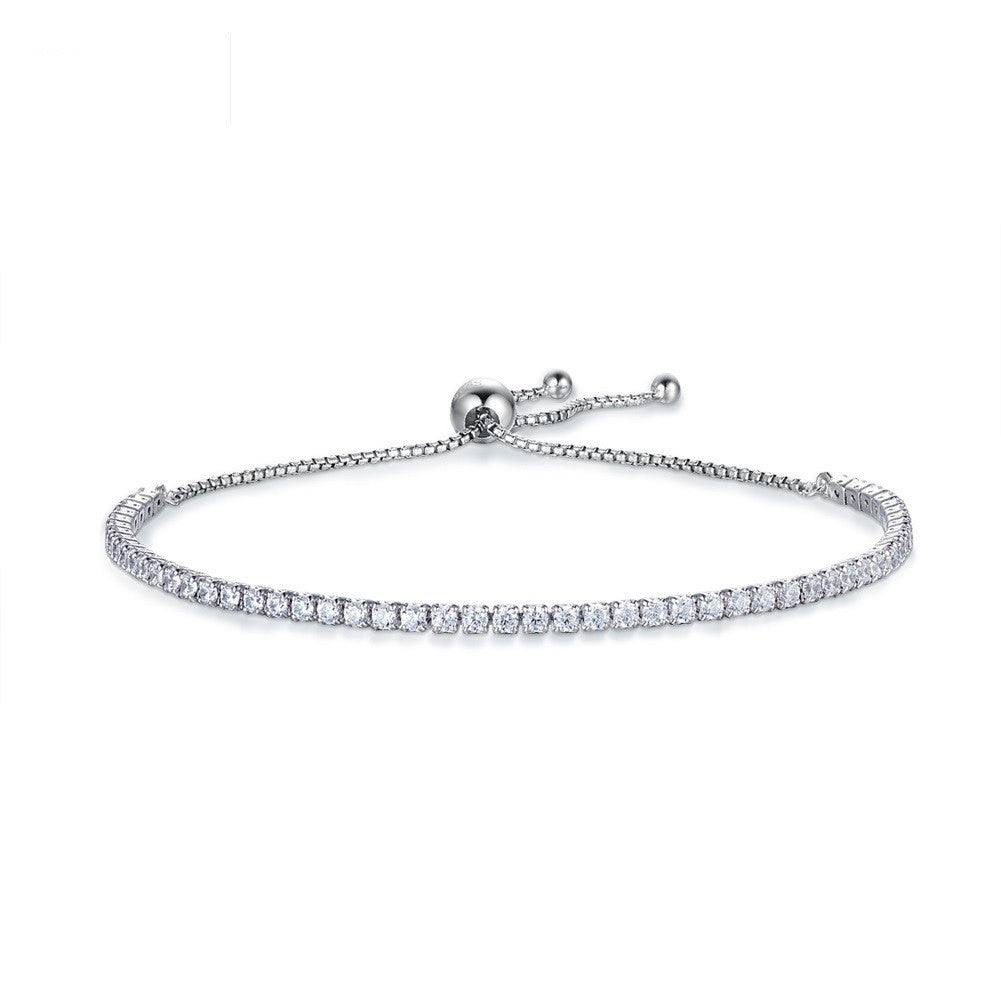 Full Diamond Single Row Tennis Bracelet