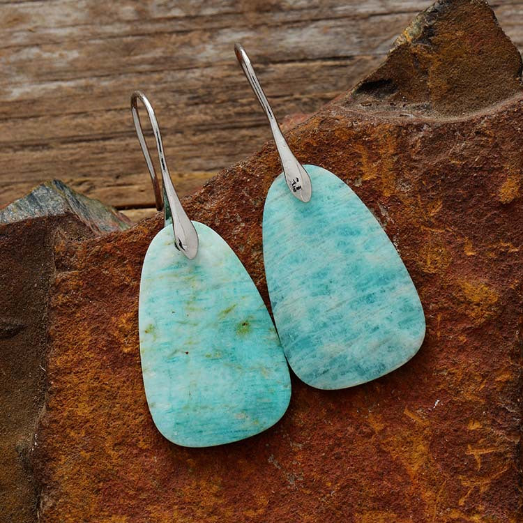 New Modern High-end Tianhe Stone Pendant Earrings