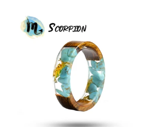 Resin Our Zodiac Ring