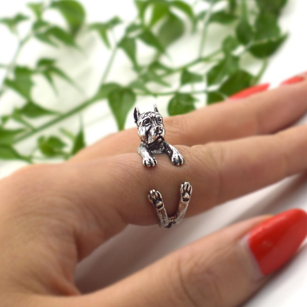 Adjustable Cute Dog Fashion Animal Ring