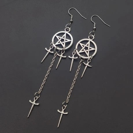 Gothic Dark Supernatural Power Earring Friendship Gift