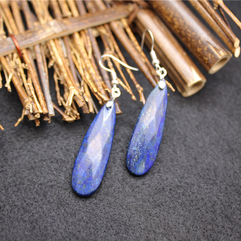 Drop Earrings Volcanic Stone Ear Hooks