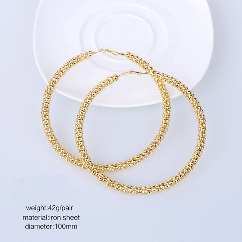 Gold Hoop Earrings Fashion In Europe And America