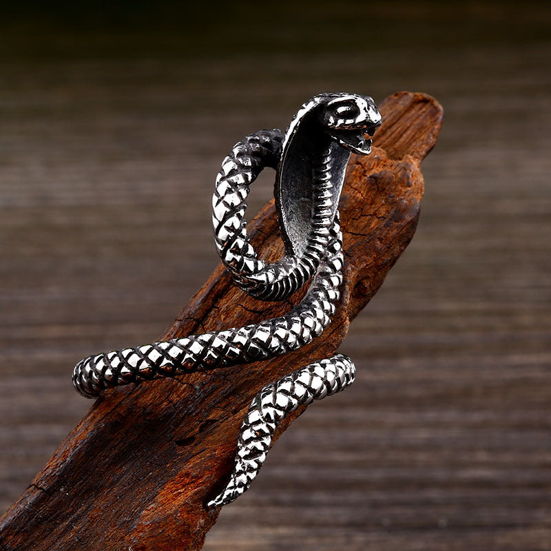 Men's Fashion Stainless Steel Animal Snake Ring