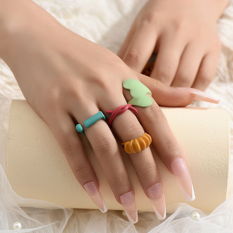 Fashion New Ladies Alloy Ring Alloy Ring Set