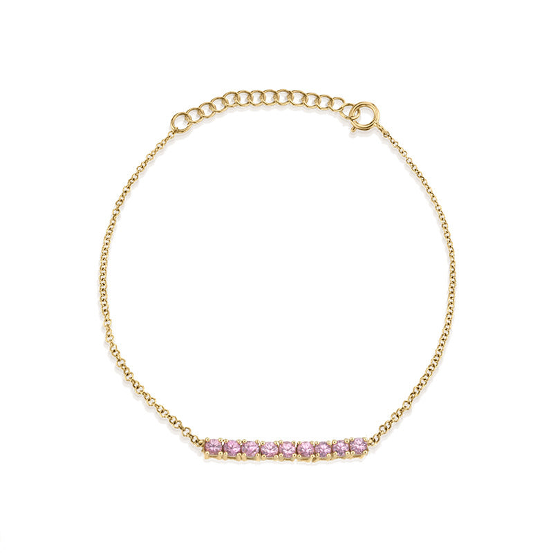 All-match Geometric Diamond Tennis Chain Colorful Zircon Bracelet