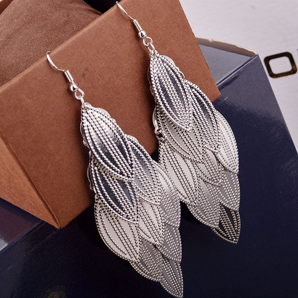 Ethnic Metal Hoop Earrings Women's Jewelry